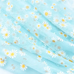 tulle polyester marguerites blancs motifs féminins costumes robes accessoires mariage transparent