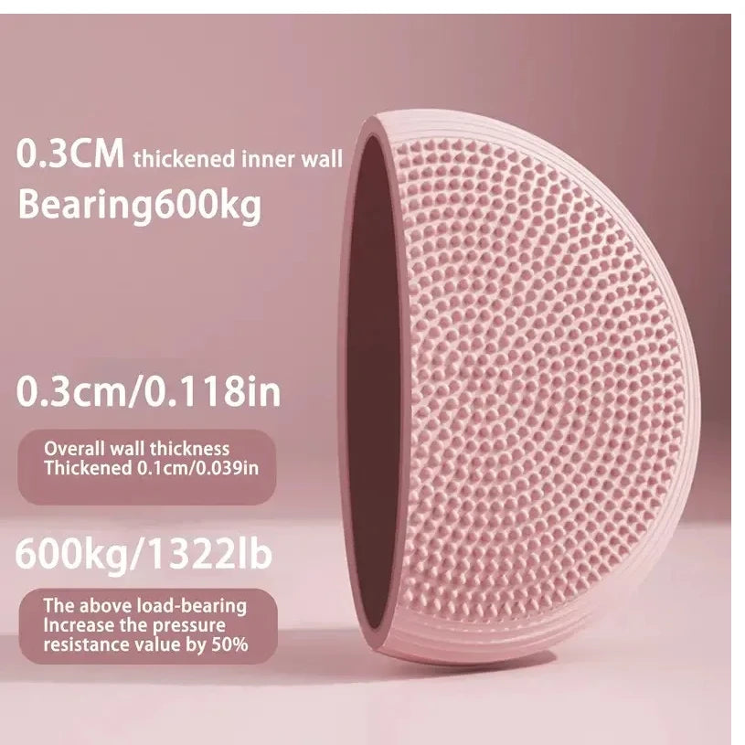 disque massage rose clair texturé surface moderne caoutchouc naturel épais qualité senior absorption shocks