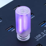 lampe led rechargeable transparente usb blanc rose vert bleu moderne minimaliste
