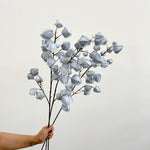 bouquet artificiel orange bleu rouge vert feuilles coeurs moderne intérieur decoration 98CM