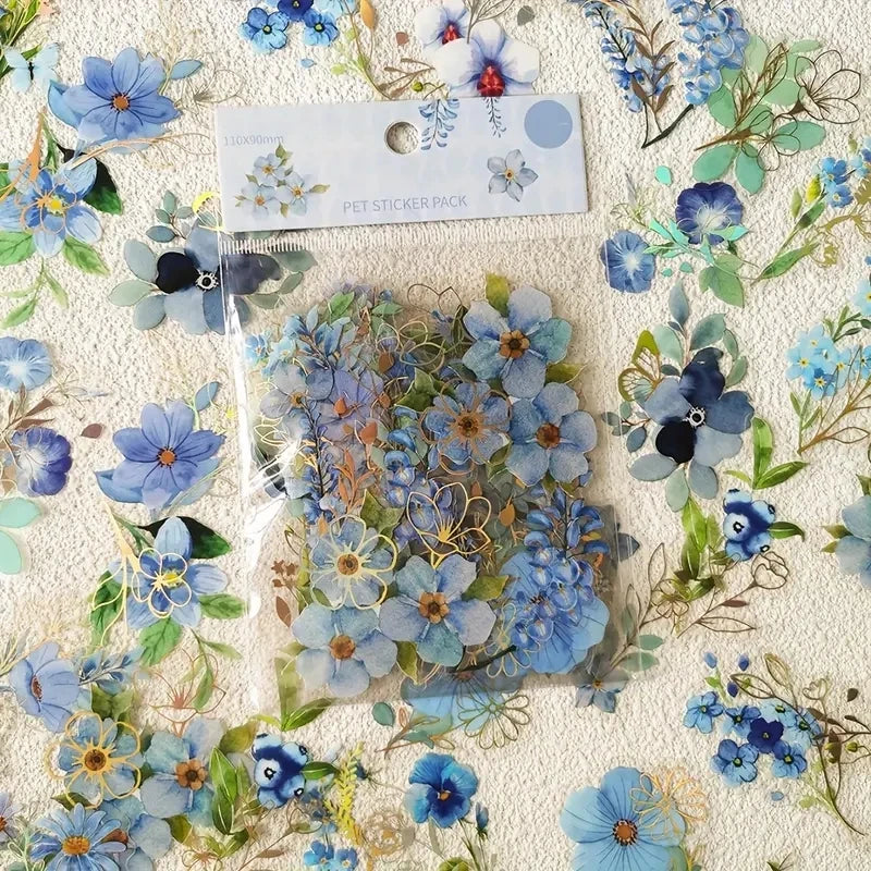 sticker floral scrapbooking nature deco fleur feuille papillon stickers vintage