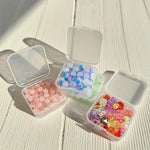 organisateur rangement boîtes plastique transparent compartiments strass broderie peinture diamant mosaïque petits éléments