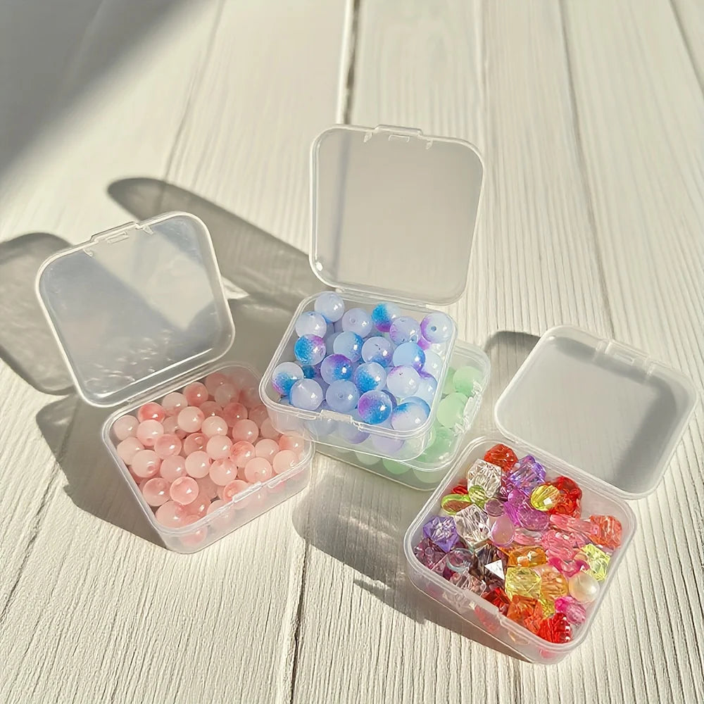 organisateur rangement boîtes plastique transparent compartiments strass broderie peinture diamant mosaïque petits éléments