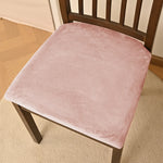 coussin chaise velours orange protection amovible lavable classique fixe