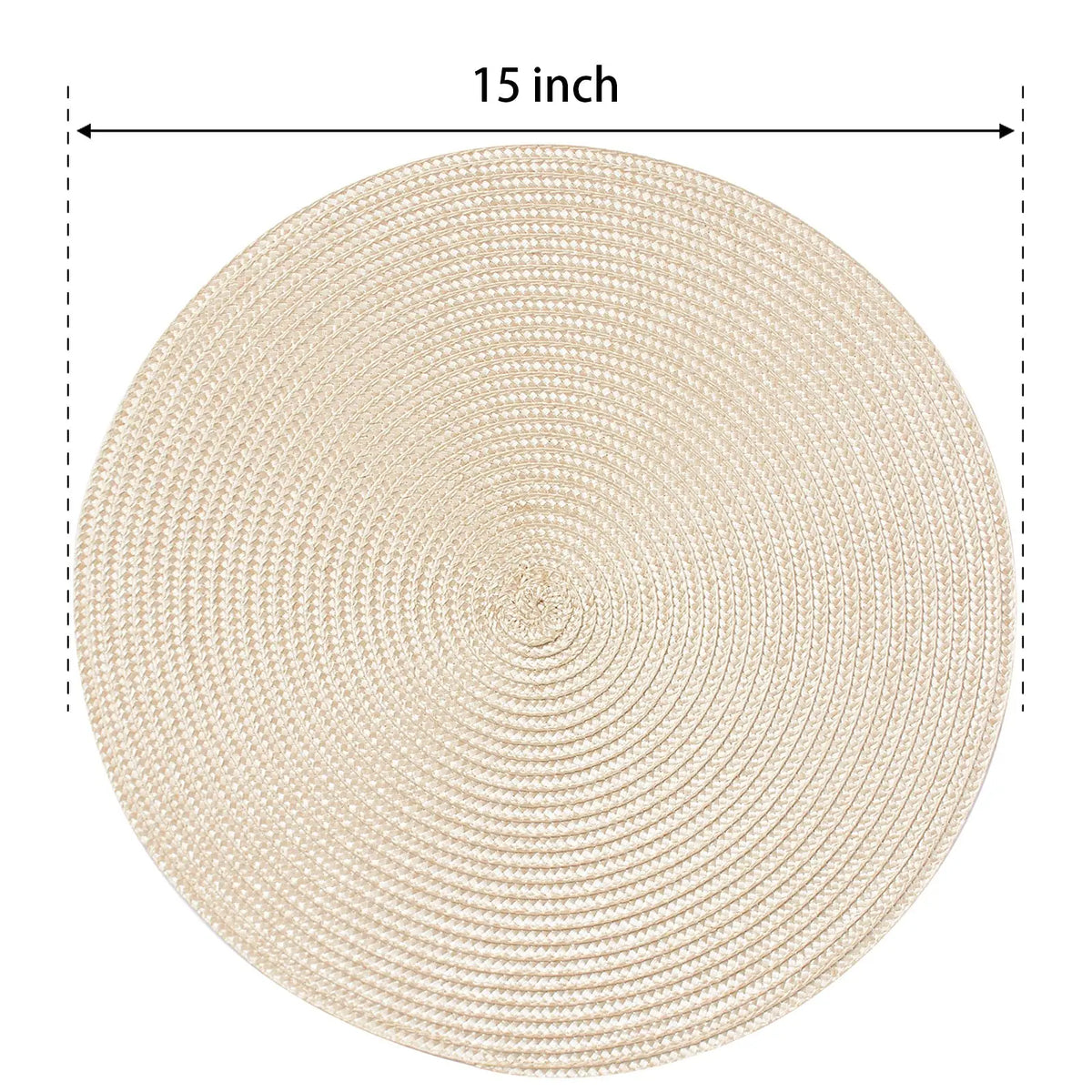 tapis table tissé spirale moderne orange rouge bleu beige placemat assiette cuillère verre