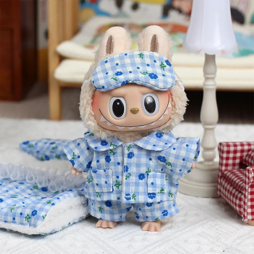 draps lits miniatures oreillers figurines animaux motifs floraux mignon meubles chambre enfants