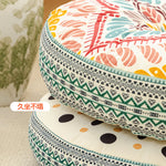 coussin canapé rond antidérapant polyester fleurs motifs géométriques ethnique simple