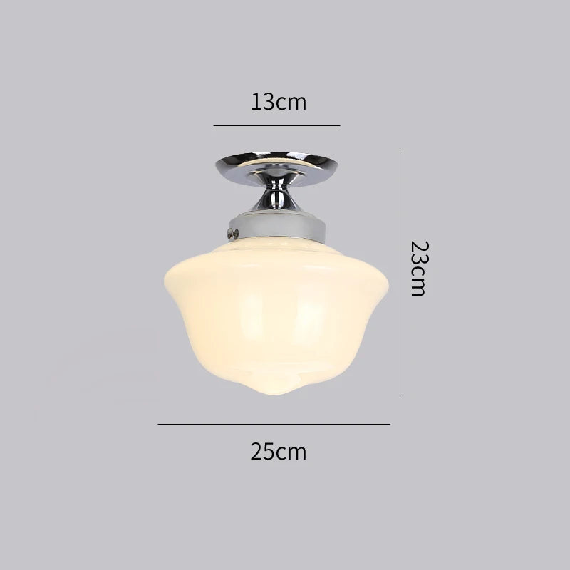 lampe suspendue vintage verre blanc matériau fer moderne facile éclairage chambre salon