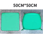 tapis jardinage imperméable vert clips pratique 100x100cm réutilisable