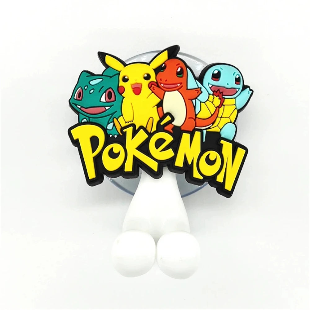 porte brosse dents murale pokemon pikachu squirtle bulbasaur ventouse salle bain