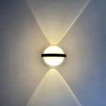 lampe murale led moderne noire blanche ip65 mur fixe aluminium hydrofuge