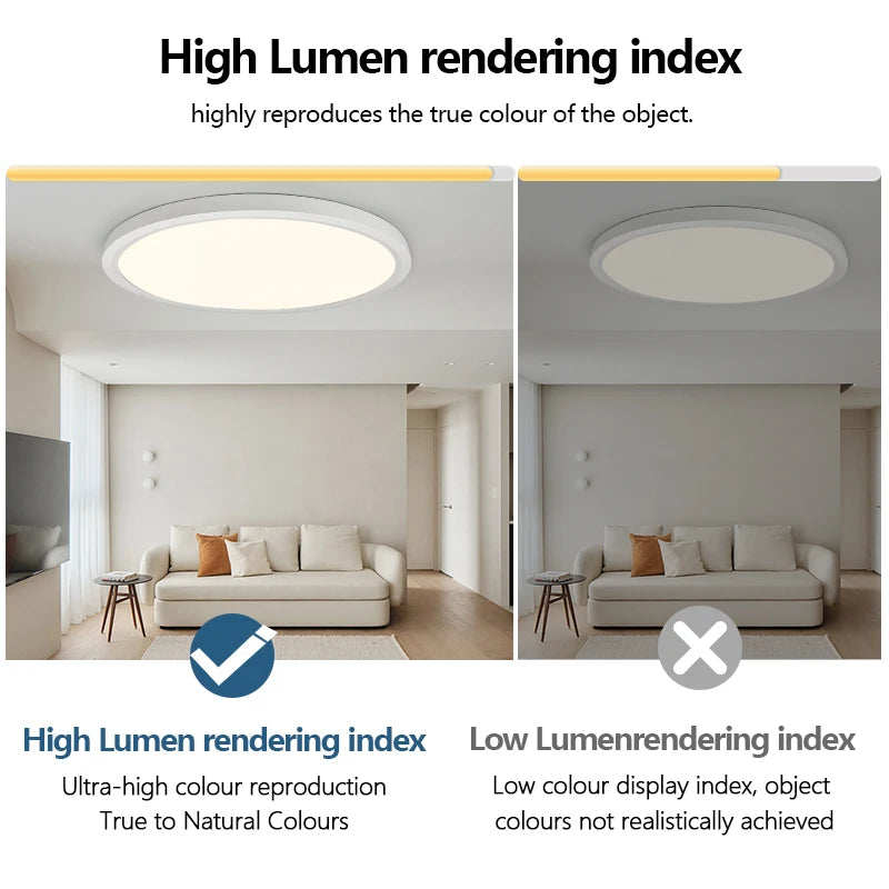 plafonnier led moderne minimaliste noir blanc flux lumineux 2000 82000 télécommande monté surface
