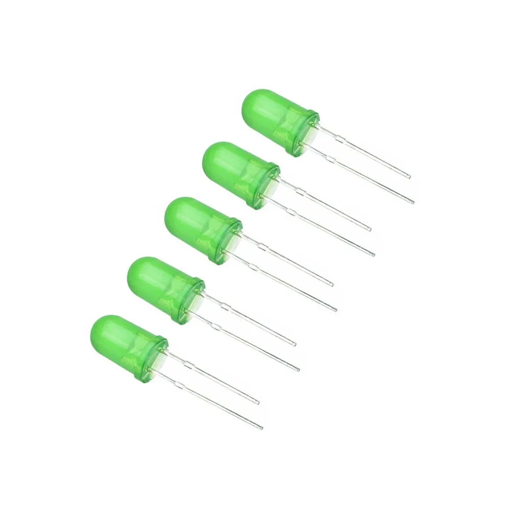 diodes led bleu vert rouge jaune blanc 5mm 100 pièces kit bricolage électronique