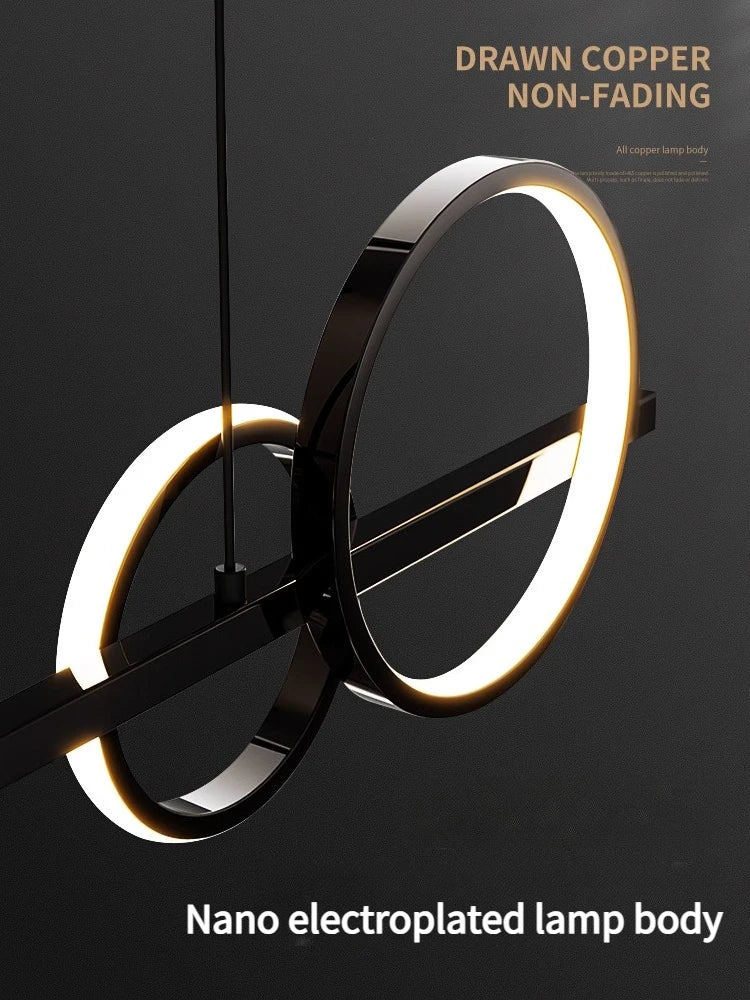lampe suspendue moderne sphères translucides noir argenté scandinave interrupteur bouton led