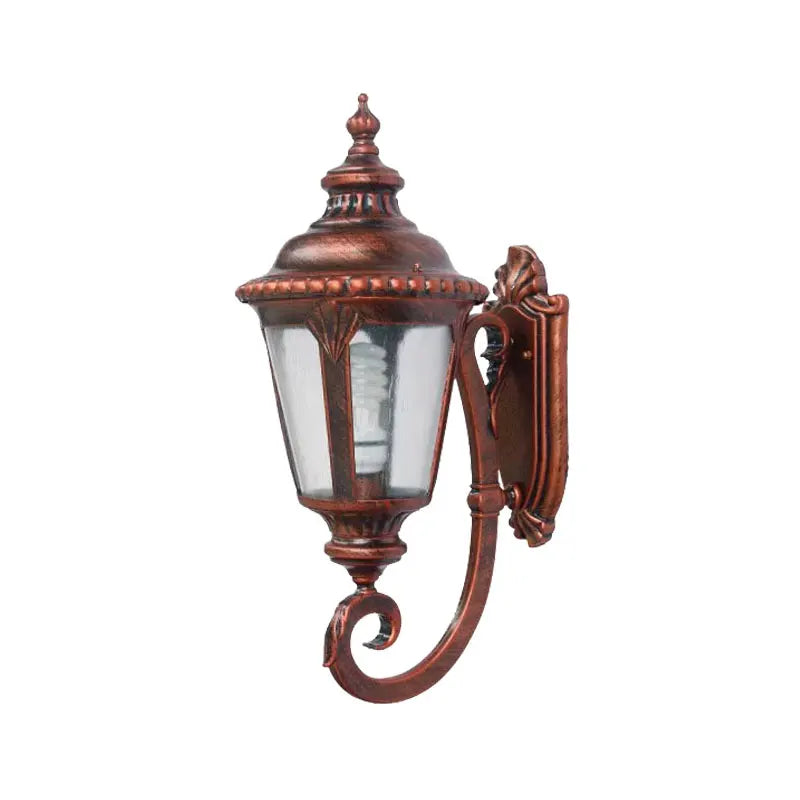 lampe murale bronze ornements sculptés verre translucide classique vintage entrée chambre coucher salle bain