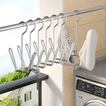 support chaussures blanc gris moderne clips suspendu salle bain entrée balcon