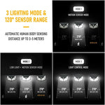 lampe solaire extérieure 100 led noir ip65 moderne capteur mouvement autonomes instructions