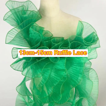 ruban franges dentelle plissée volants mariage décoration tissu décoratif coloré