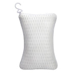 coussin bain blanc perforé confort 30x20cm doux tête spa