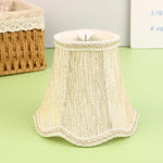abat jour tissu floral beige marron bleu classique décoration maison DIY