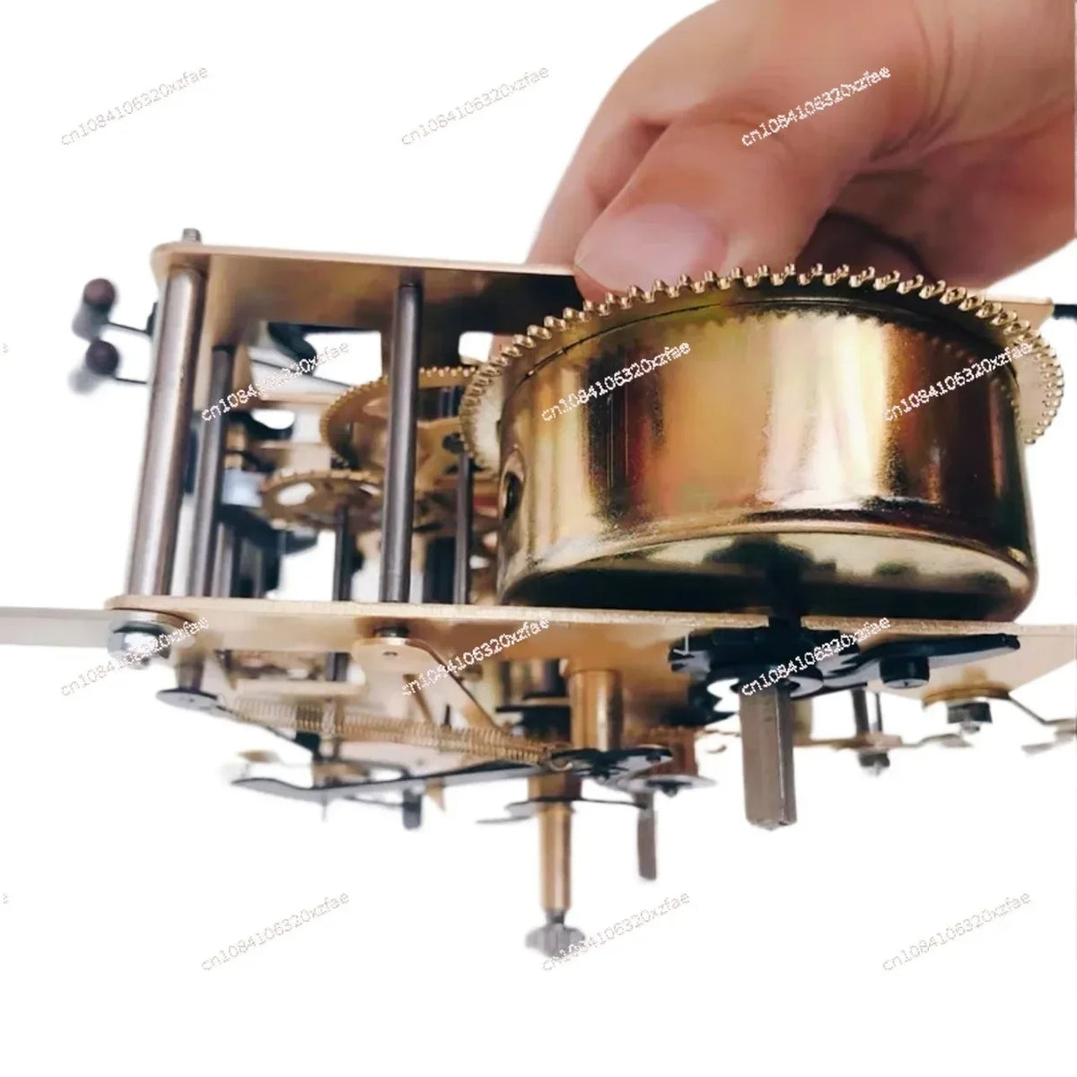 Horloge mécanique cuivre pendule