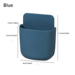 boîte rangement murale moderne télécommande stylos accessoires adhésif rouge bleu