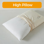 oreiller coton doux confortable carré uni blanc beige lit maison