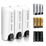 distributeur savon liquide blanc noir moderne minimaliste rétro simple 350ml ABS adhésif salle bains