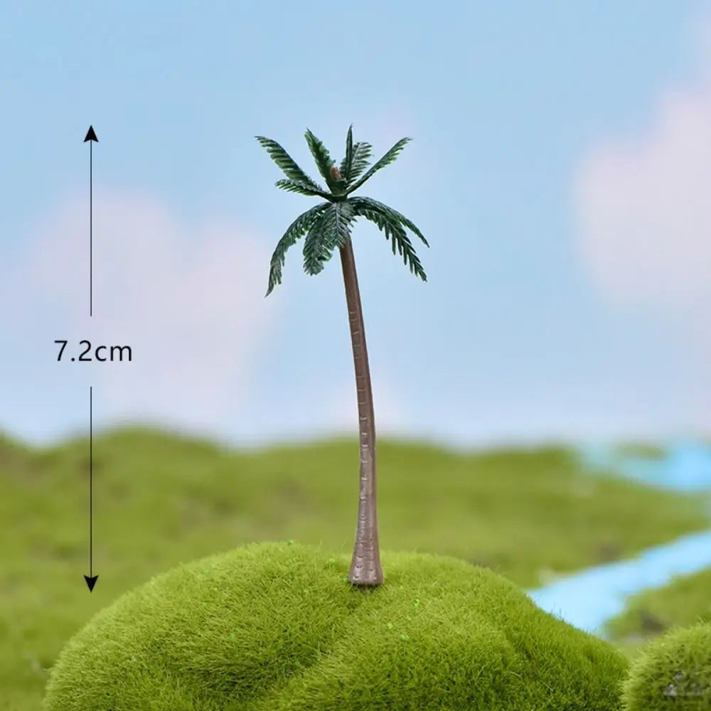 décoration intérieure arbre miniature résine fleurs feuilles rose verte artificiel rural maison