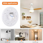 lampe led blanc moderne 125mm 18w cct 3000k 4000k 6000k variable opacity