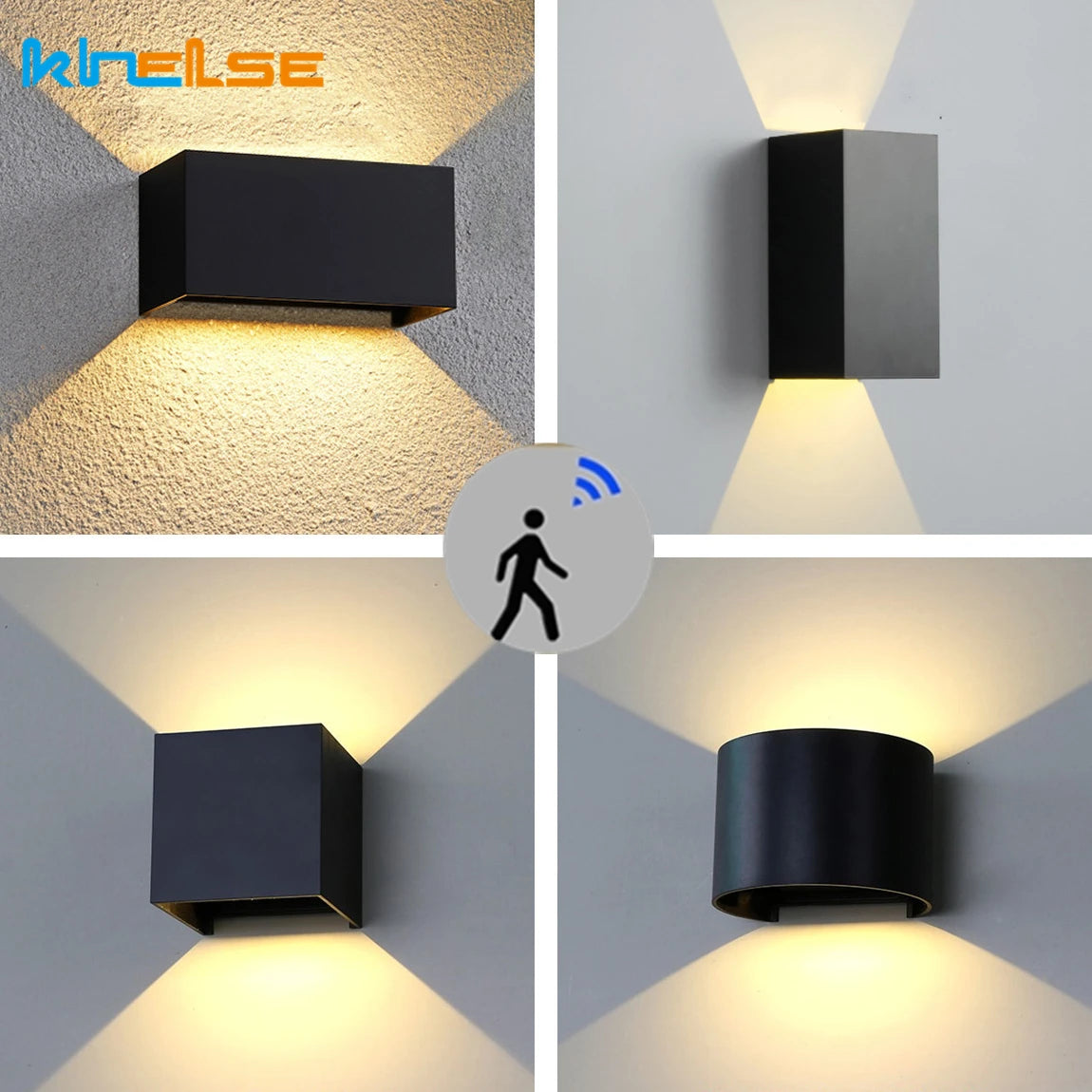 Détail de l'applique murale LED étanche pour jardin