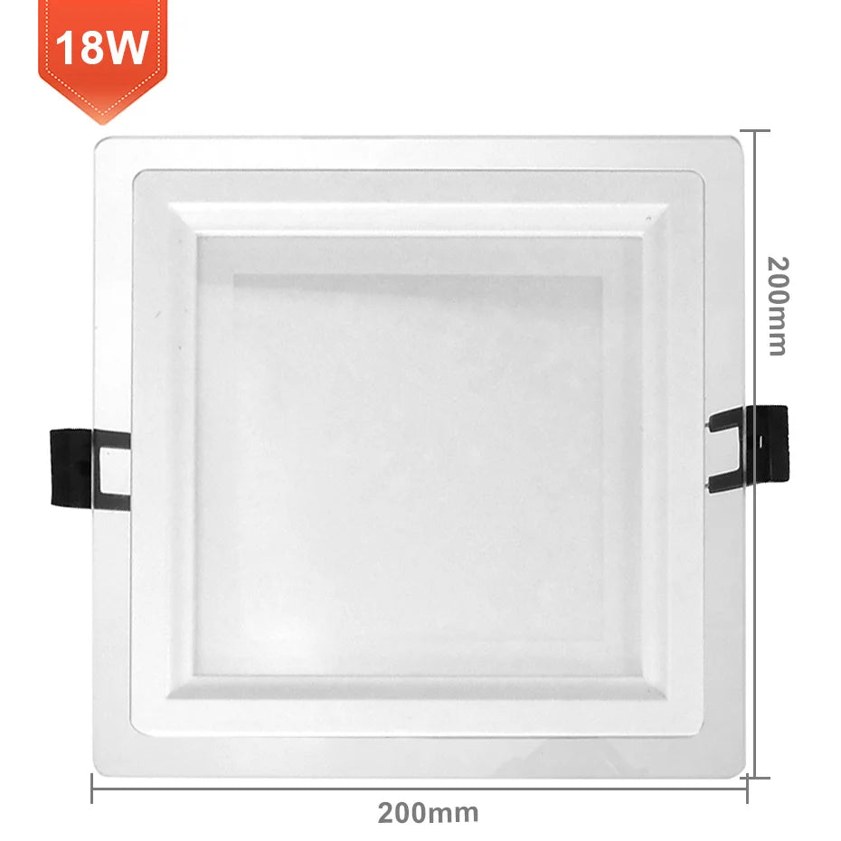 plafonniers led blancs modernes rond carré 6w 12w 18w clips adaptateurs élect