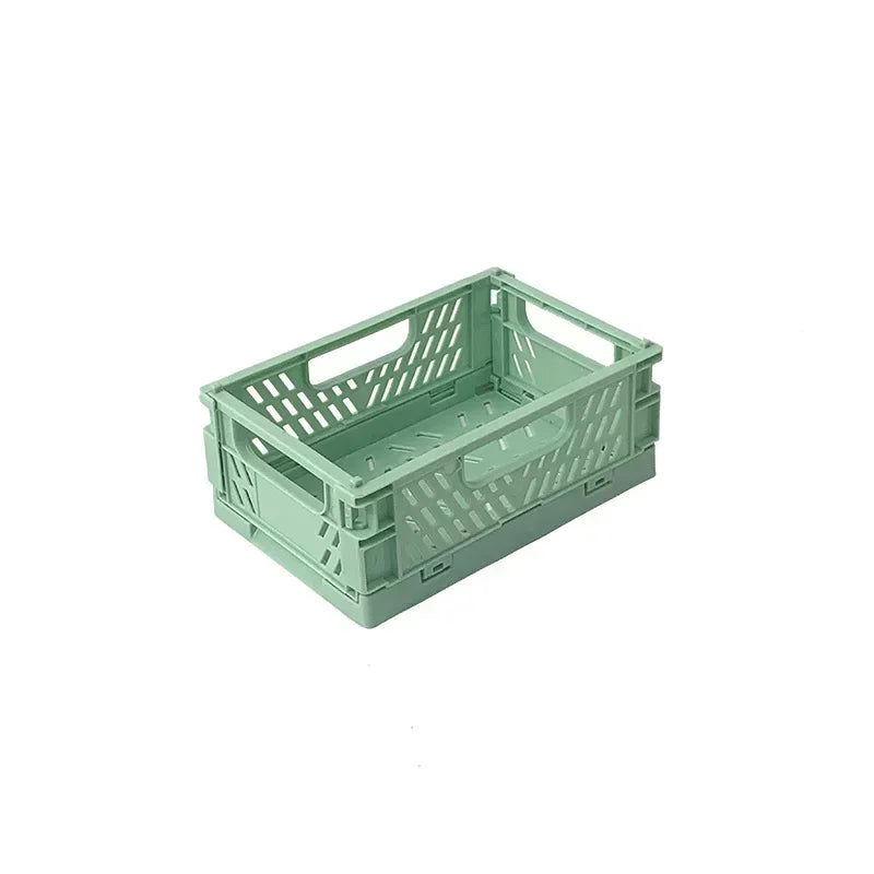 paniers pliables rangement réutilisables blanc rose modernes perforés respectueux environnement multifonctionnels petits moyens