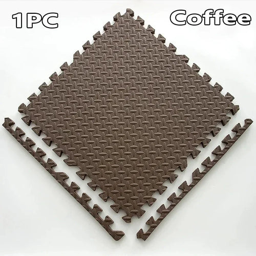 tapis sol modulable puzzle gym fitness pvc antidérapant clips fixation sport intérieur moderne