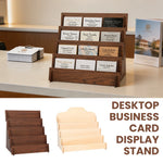 présentoir bois quatre niveaux moderne support cartes visite brochures salons artisanat retail echangiste écologique