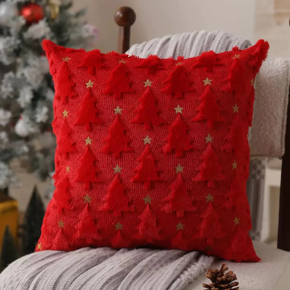 coussin halloween fantômes blancs oranges amovible lavable moderne zip caché