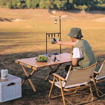 support rangement extérieur aluminium crochets tasses théière fruits clamp campagne
