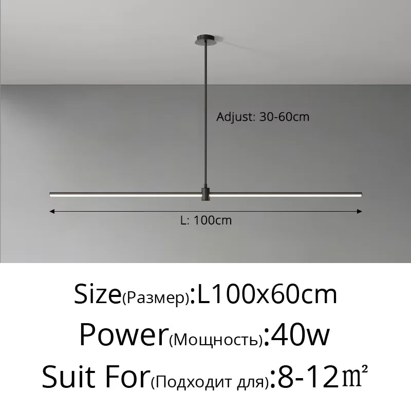 lampe suspendue moderne minimaliste aluminium blanc noir luminaire salon cuisine intérieur led