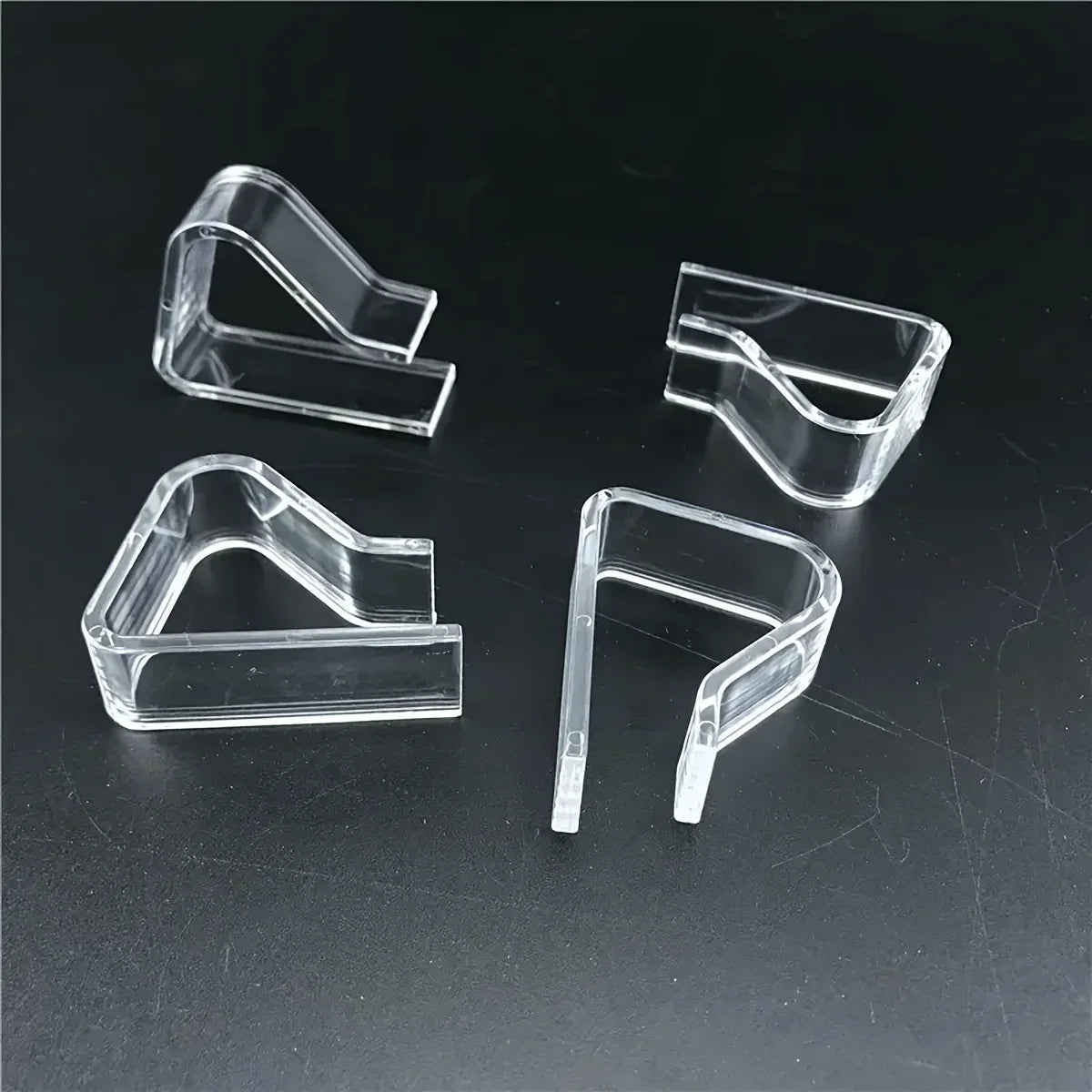 supports nappe transparents adhésifs moderne intérieur extérieur 16 pièces pièces plastique