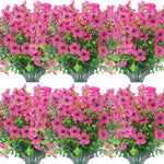plantes artificielles fleurs multicolores moderne décoration extérieure rouge jaune violet rose