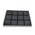boîtes bijoux noir blanc compartiments carrés moderne storage box organizer showcasegems