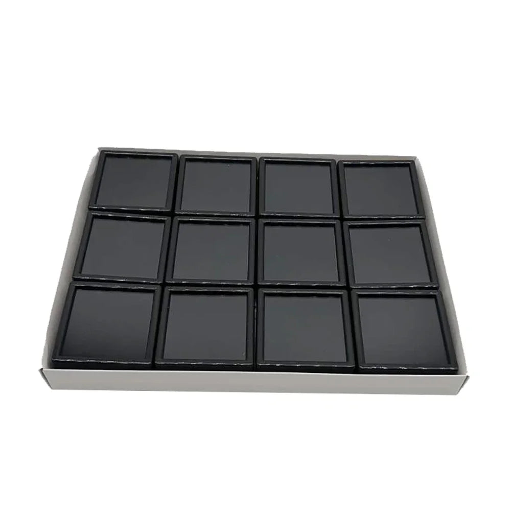 boîtes bijoux noir blanc compartiments carrés moderne storage box organizer showcasegems