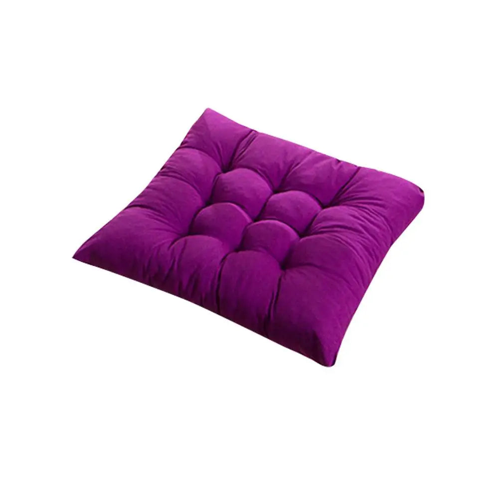 coussin siège carré moderne amovible lavable coton polyester couleur verte rouge bleue violette gris