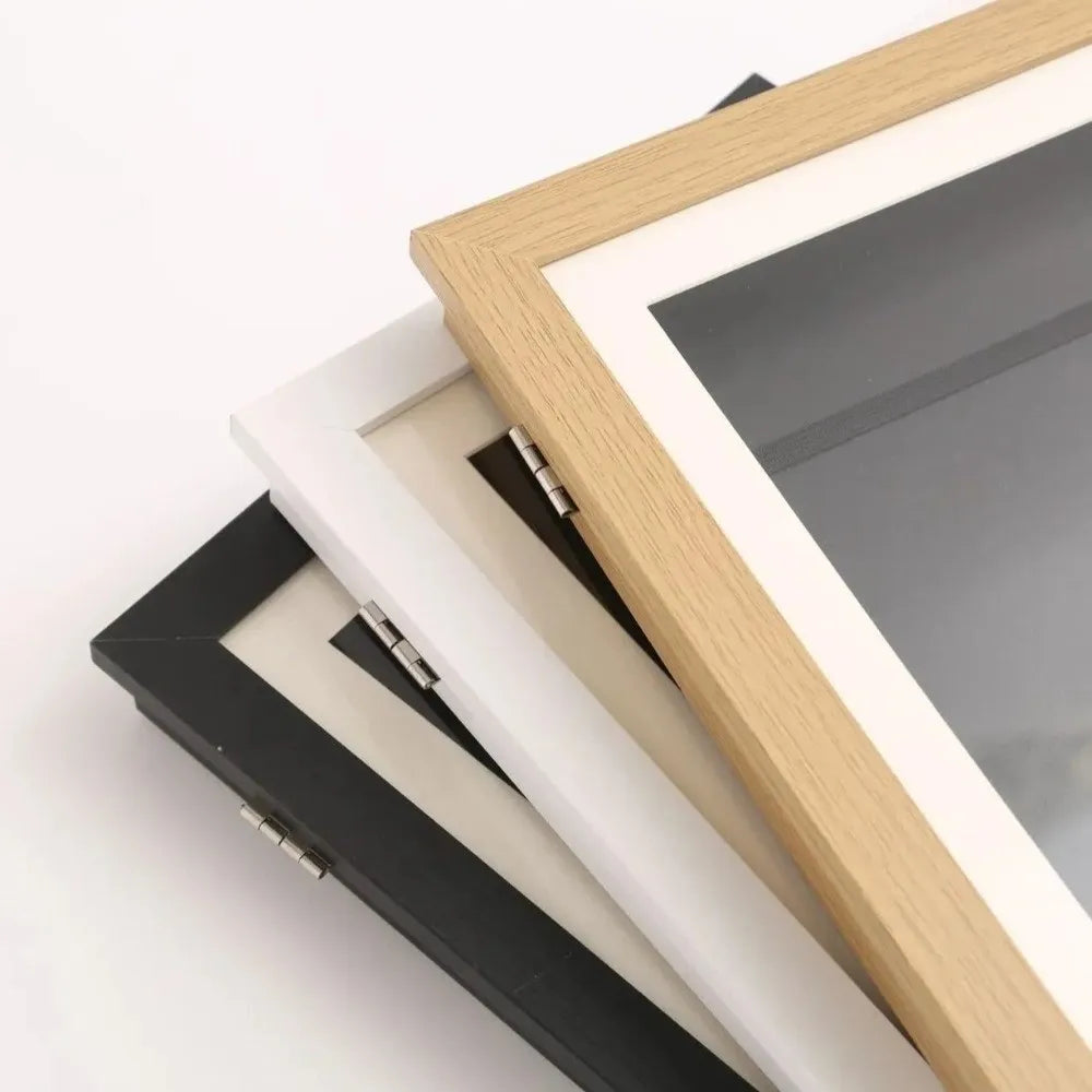 cadre photo bois noir géométrique moderne fixation pouces pouces transparent adulte unisexe