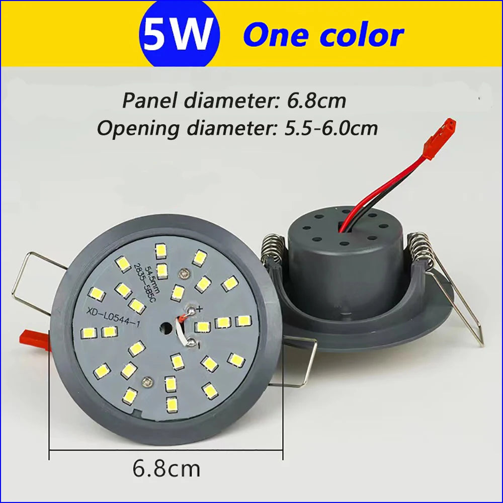 spots led gris modernes 4w 5w diodes clips métalliques éclairage intérieur 3w 4000k 6000k