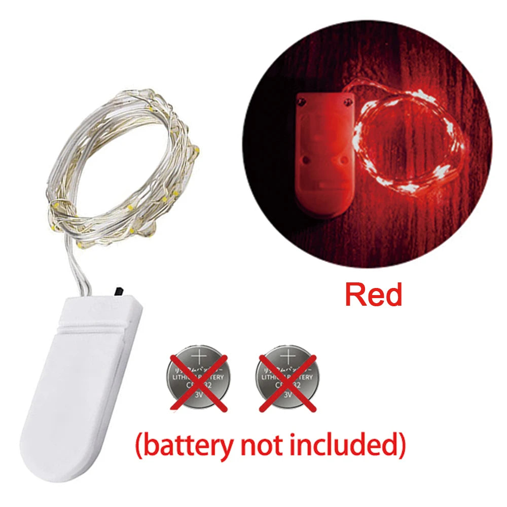 guirlande lumineuse led fil cuivre décoration fête mariage noël lampe nuit intérieur extérieur blanc