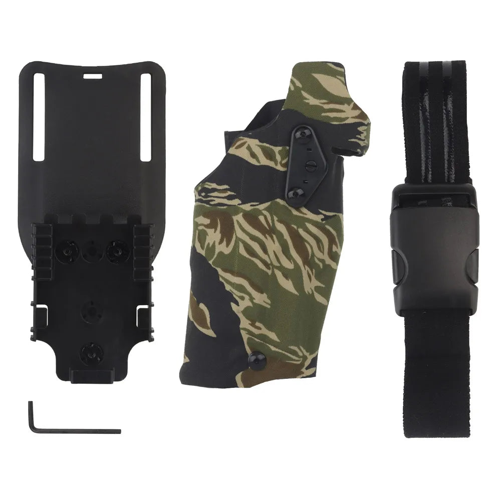 holster glock 17 19 lampe torch multicam camouflage noir mat vert ranger