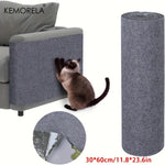 tapis grattage chats gris adhésif protection meubles salon canapé moderne polyestère