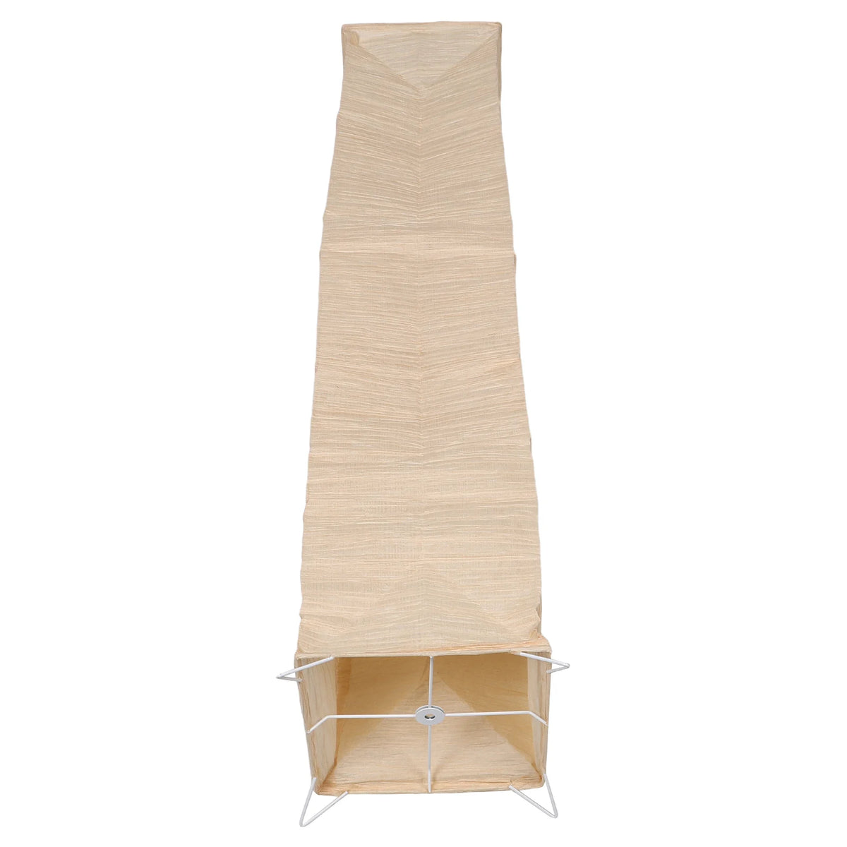 abat jour papier beige rayures modernes élégants clips métalliques doux lumière décoration maison