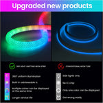 tube néon led multicolore réticulé 360° moderne clips câble usb télécommande
